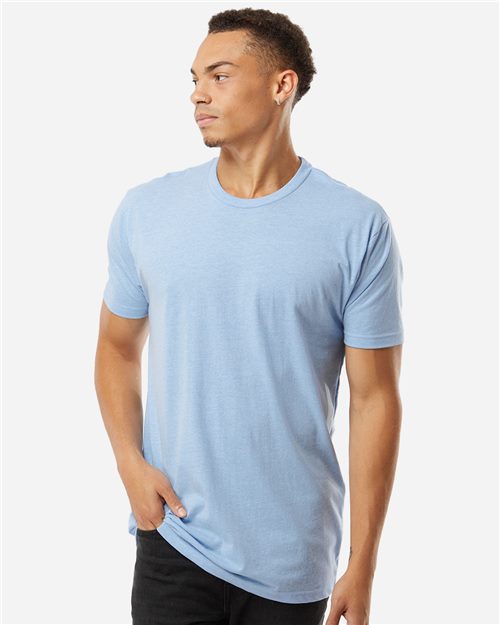 Unisex CVC T-Shirt - Heather Seafoam Front
