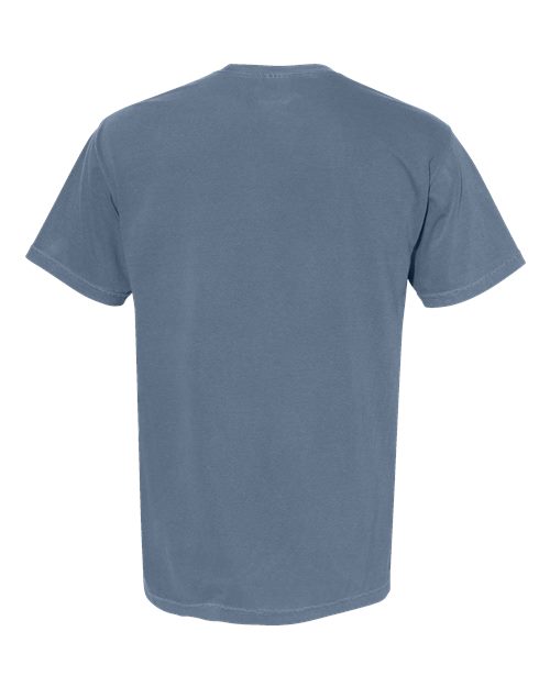Unisex Garment-Dyed Heavyweight Pocket T-Shirt - Blue Jean Back