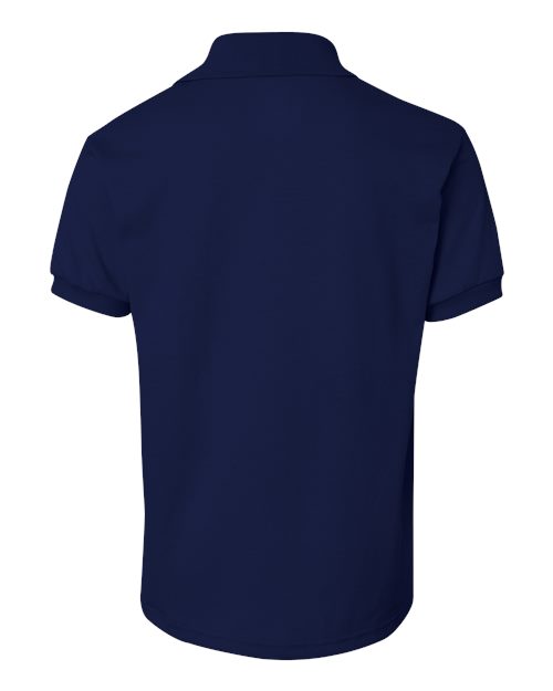 Youth EcoSmart® Jersey Polo - Navy Back