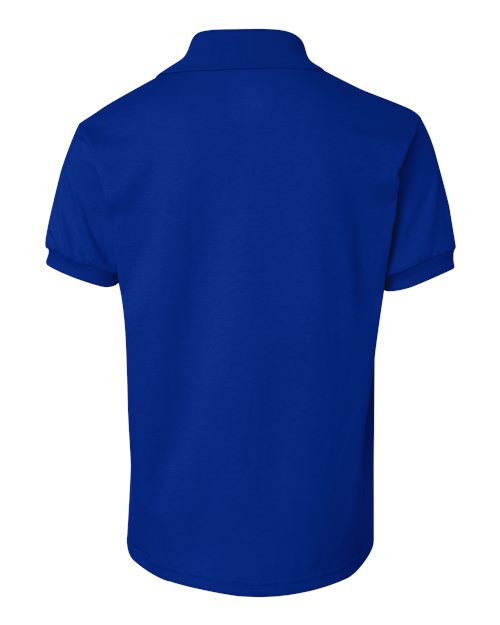 Youth EcoSmart® Jersey Polo - Deep Royal Back