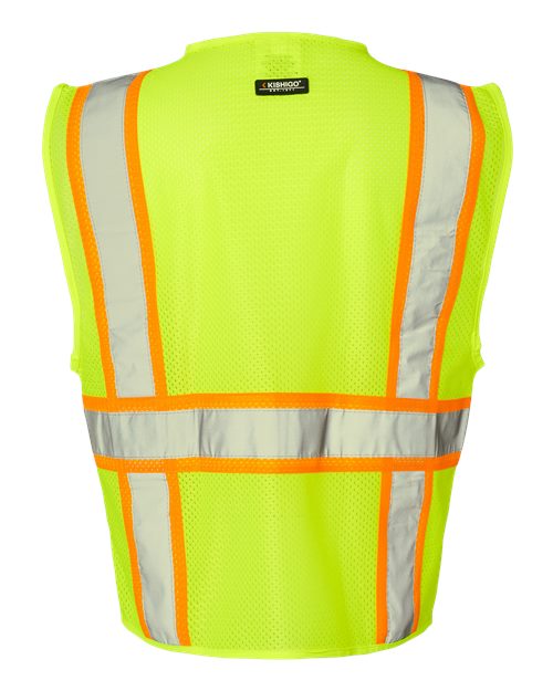 Unisex Ultra-Cool™ Multi-Pocket Vest - Lime Back