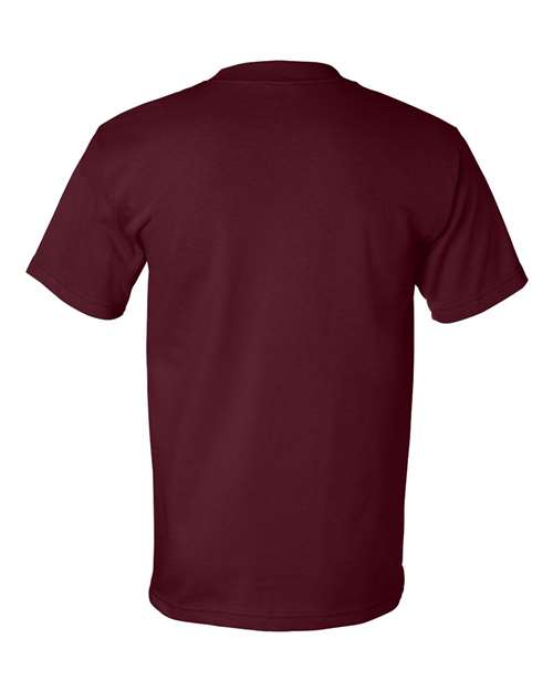 Unisex USA-Made Heavyweight T-Shirt - Burgundy Back