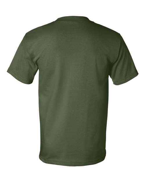Unisex USA-Made Heavyweight T-Shirt - Army Back
