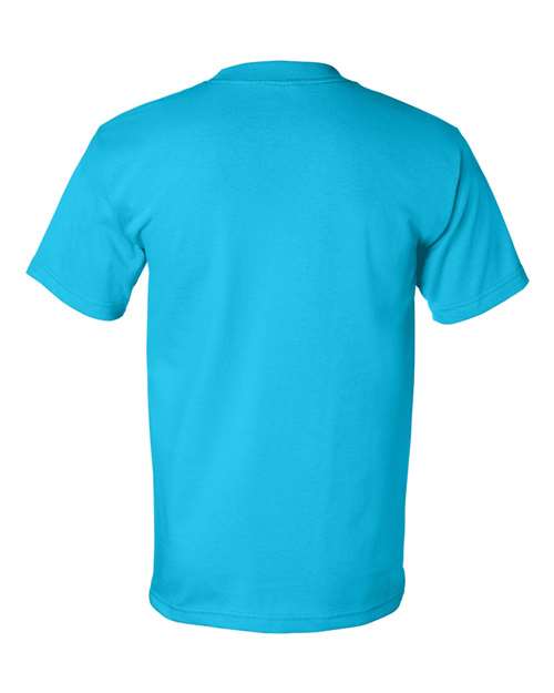 Unisex USA-Made Heavyweight T-Shirt - Teal Back