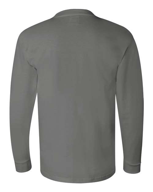 Unisex USA-Made Long Sleeve T-Shirt - Charcoal Back