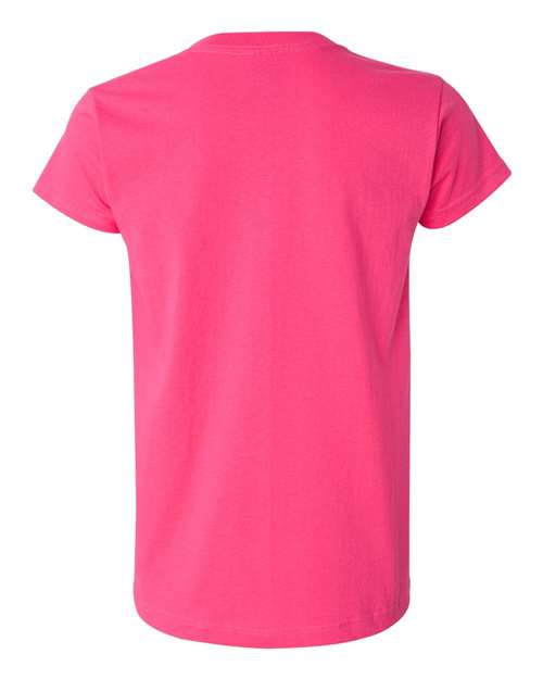 Women's USA-Made T-Shirt - Bright Pink Back