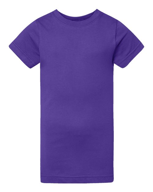 Girls' Fine Jersey Tee - Purple Front
