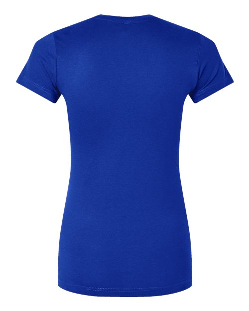 Women's Fitted Fine Jersey Tee - Royal Back