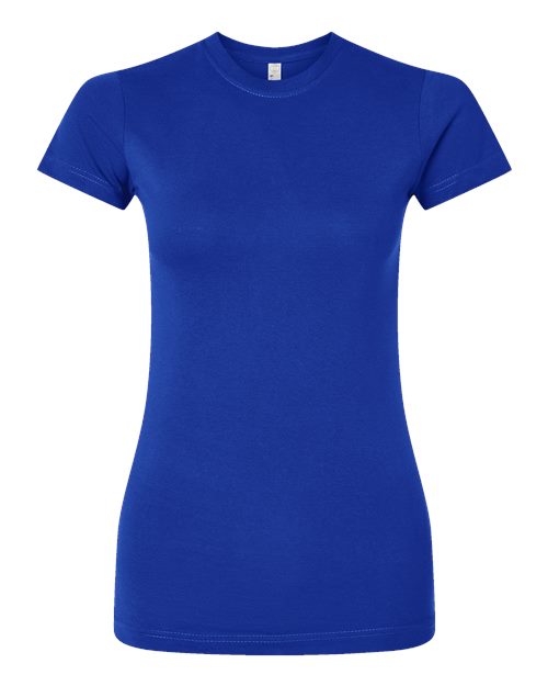 Women's Fitted Fine Jersey Tee - Royal Front