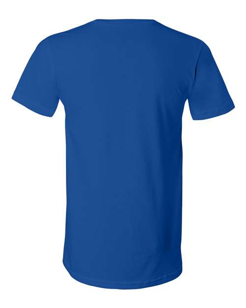 Unisex Jersey V-Neck Tee - True Royal Back