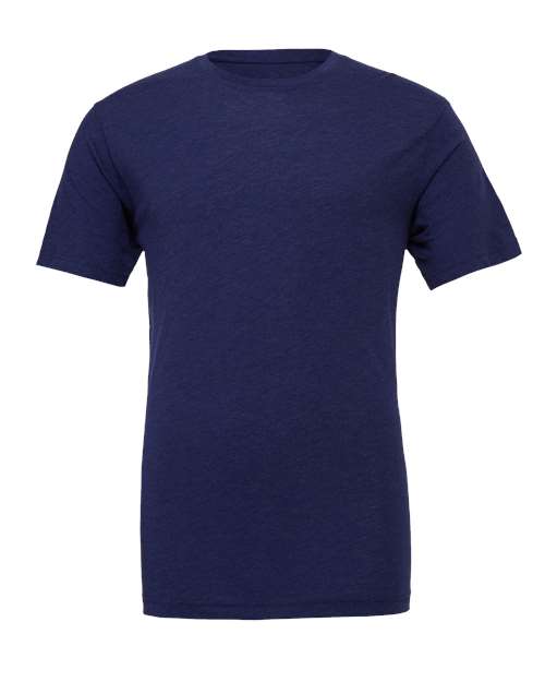 BELLA + CANVAS Triblend Tee - Navy Triblend Front