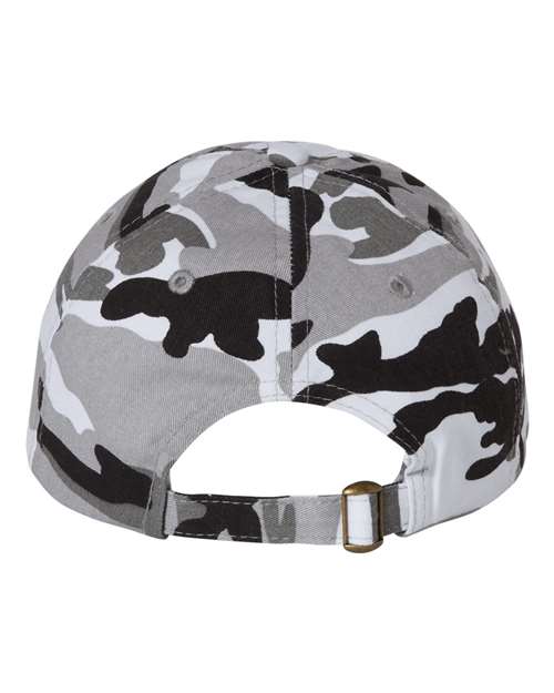Bio-Washed Classic Dad Hat - Grey Camo Back