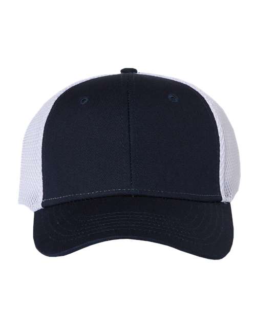 Spacer Mesh-Back Cap - Navy/ White Front