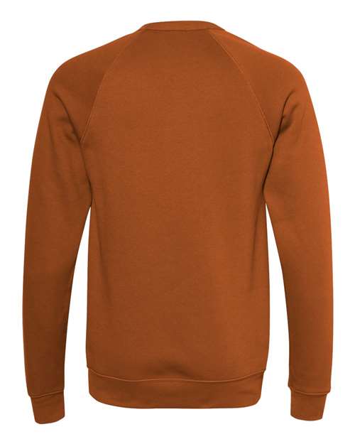 Unisex Sponge Fleece Raglan Crewneck Sweatshirt - Autumn Back