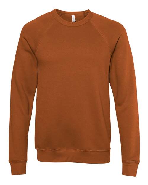 Unisex Sponge Fleece Raglan Crewneck Sweatshirt - Autumn Front