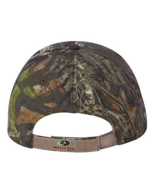 Licensed Camo Hook-and-Loop Cap - Mossy Oak BreakUp Back