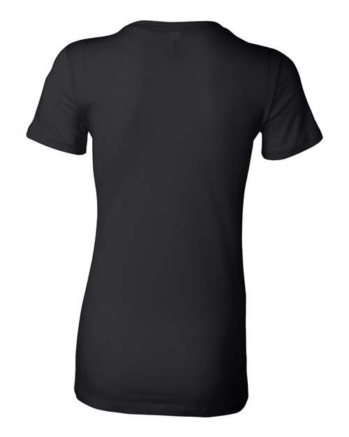 Women's Slim Fit Tee - Black Back