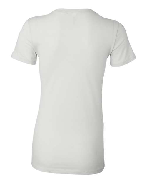 Women's Slim Fit Tee - White Back