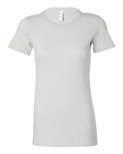 Women's Slim Fit Tee - White Front