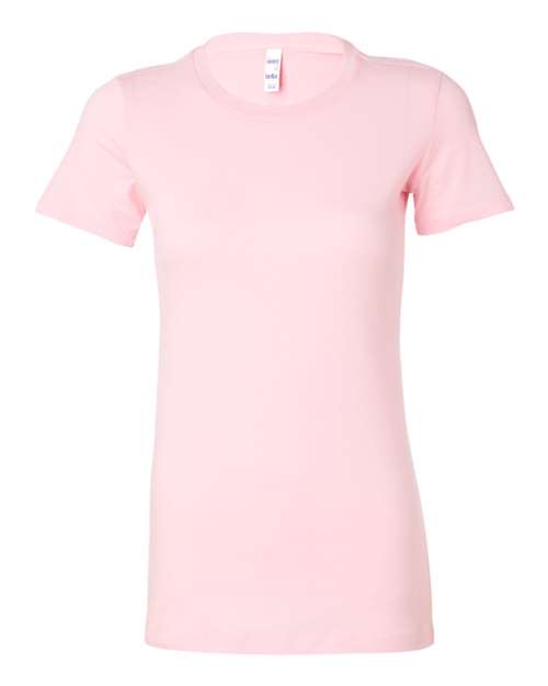 Women's Slim Fit Tee - Pink Front