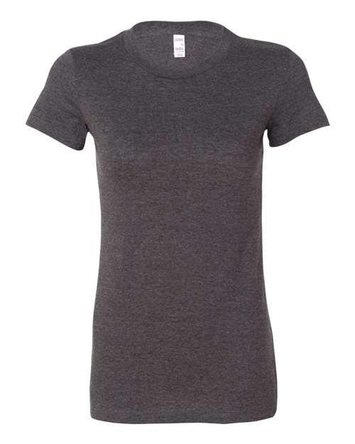 Women's Slim Fit Tee - Dark Grey Heather Front