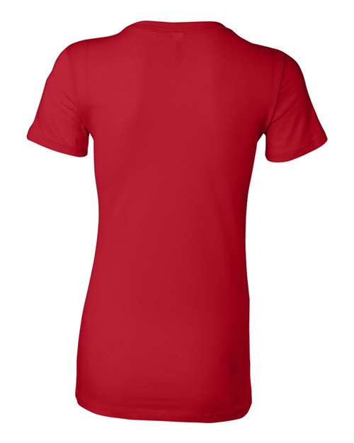 Women's Slim Fit Tee - Red Back