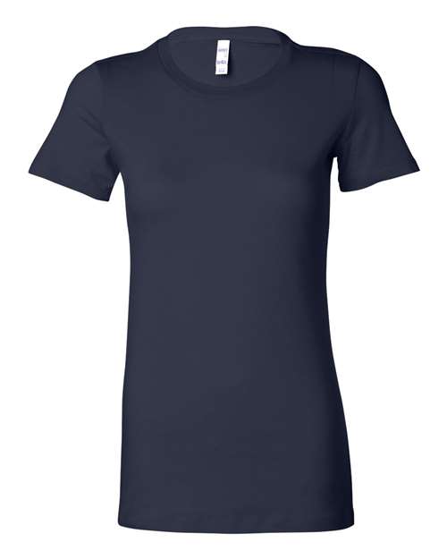 Women's Slim Fit Tee - Navy Front