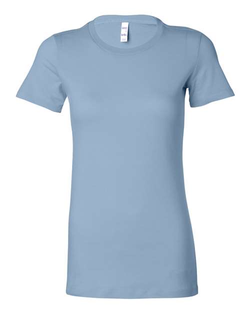 Women's Slim Fit Tee - Baby Blue Front