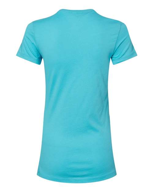 Women's Slim Fit Tee - Turquoise Back