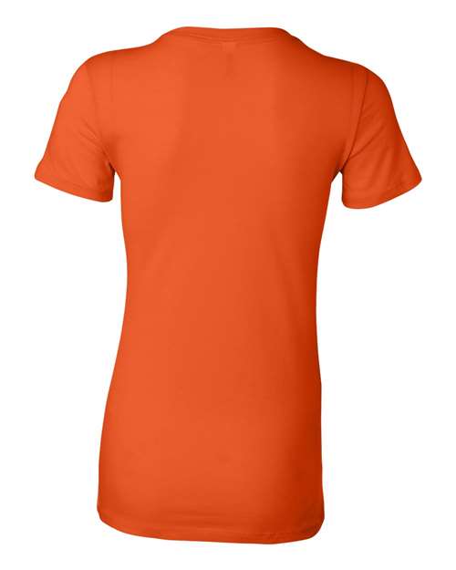Women's Slim Fit Tee - Orange Back