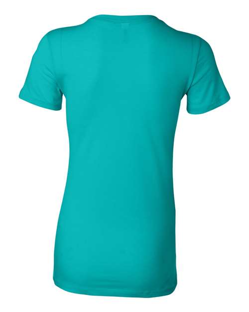Women's Slim Fit Tee - Teal Back