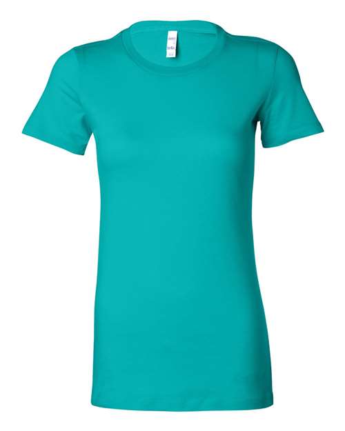 Women's Slim Fit Tee - Teal Front