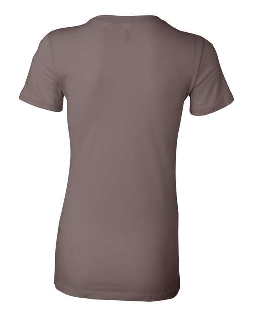 Women's Slim Fit Tee - Pebble Brown Back