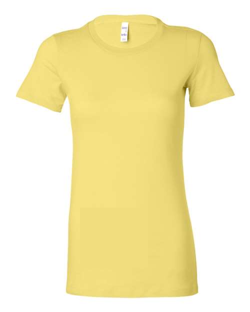 Women's Slim Fit Tee - Yellow Front