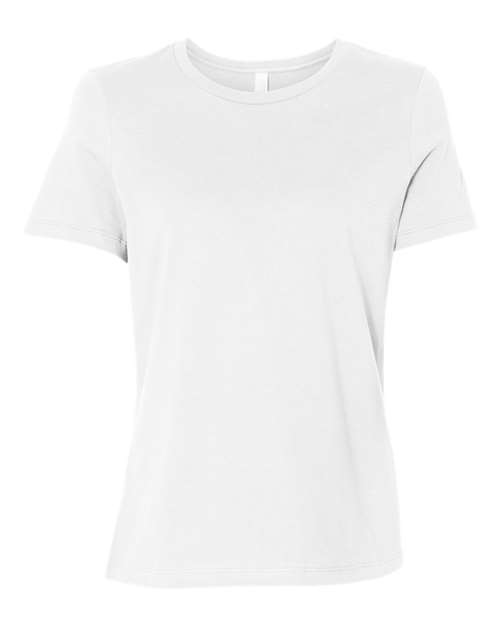 Women’s Relaxed Jersey Tee - White Front