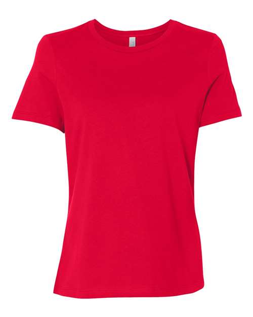 Women’s Relaxed Jersey Tee - Red Front