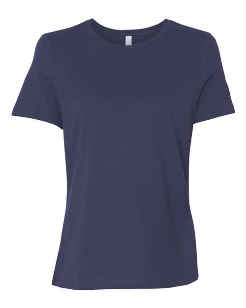Women’s Relaxed Jersey Tee - Navy Front