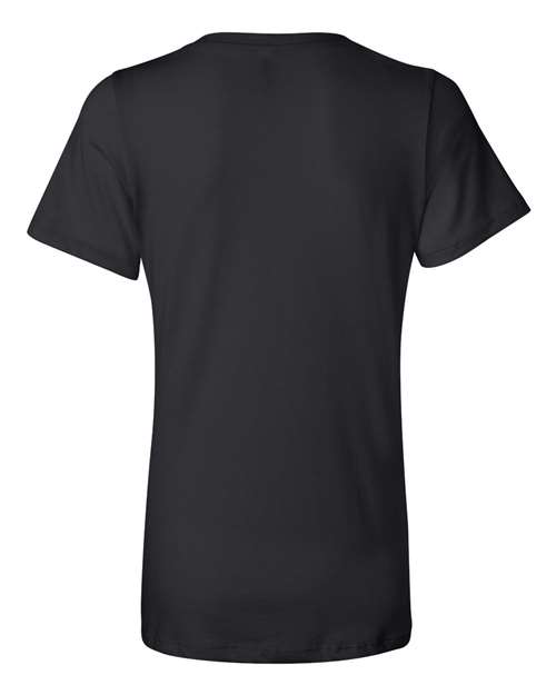 Women’s Relaxed Jersey V-Neck Tee - Black Back