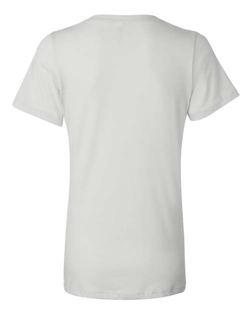 Women’s Relaxed Jersey V-Neck Tee - White Back