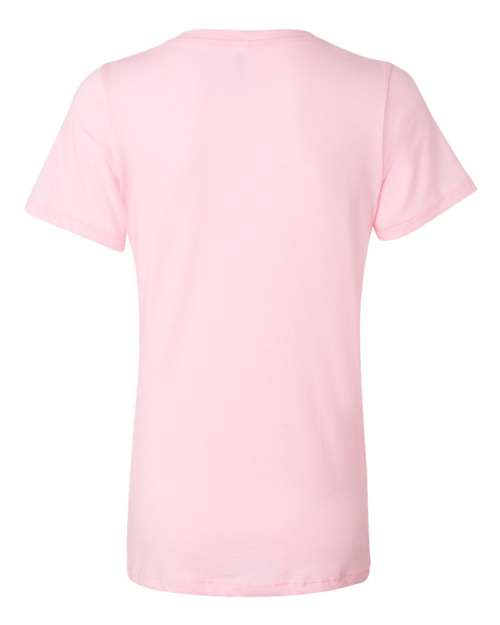 Women’s Relaxed Jersey V-Neck Tee - Pink Back