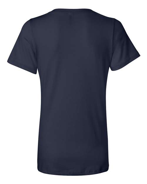 Women’s Relaxed Jersey V-Neck Tee - Navy Back
