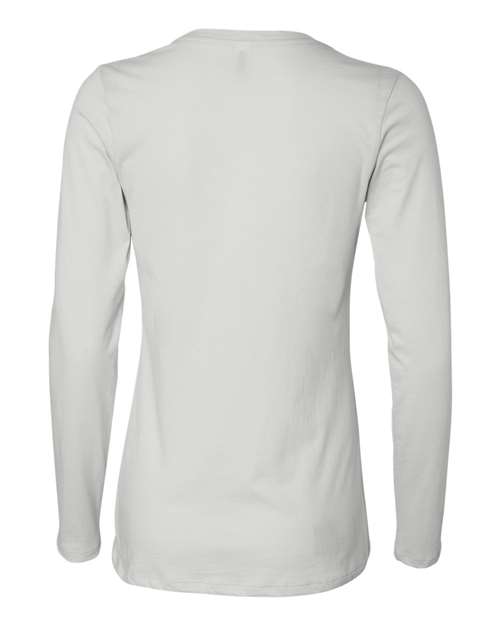 Women’s Relaxed Jersey Long Sleeve Tee - White Back