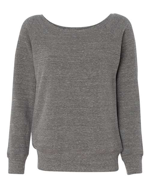 Women’s Sponge Fleece Wide Neck Sweatshirt - Grey Triblend Front