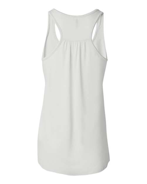 Women's Flowy Racerback Tank - White Back