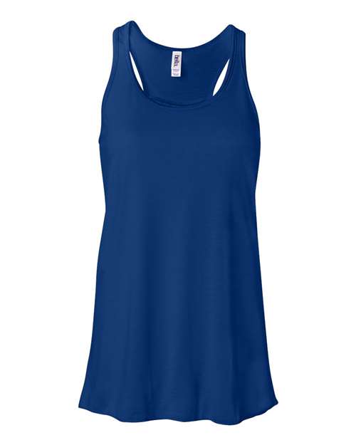 Women's Flowy Racerback Tank - True Royal Front