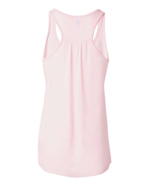 Women's Flowy Racerback Tank - Soft Pink Back