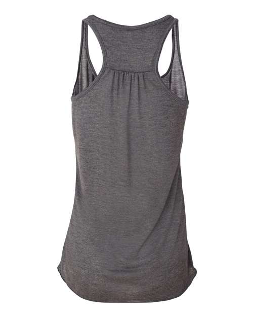 Women's Flowy Racerback Tank - Dark Grey Heather Back