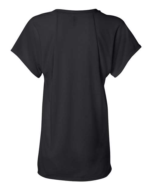 Women’s Flowy Raglan Tee - Black Back