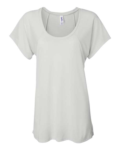 Women’s Flowy Raglan Tee - White Front