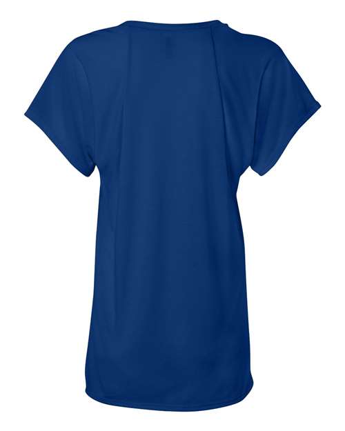 Women’s Flowy Raglan Tee - True Royal Back